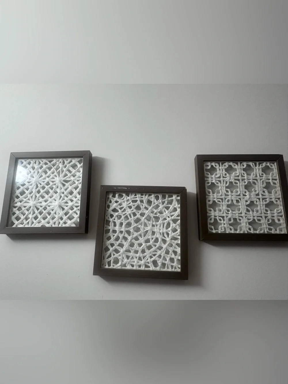 Neutral Brown and White Decorative Wall Art Panel - Home Wall Decor